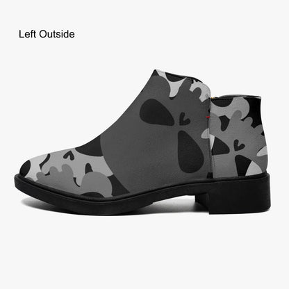 grey-skull-elegante-reissverschluss-stiefeletten-stiefeletten-jlr-design-5 - JLR Design