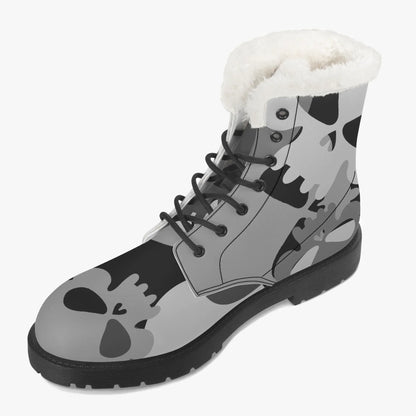 grey-skull-faux-fur-leder-boots-boots-jlr-design-3 - JLR Design