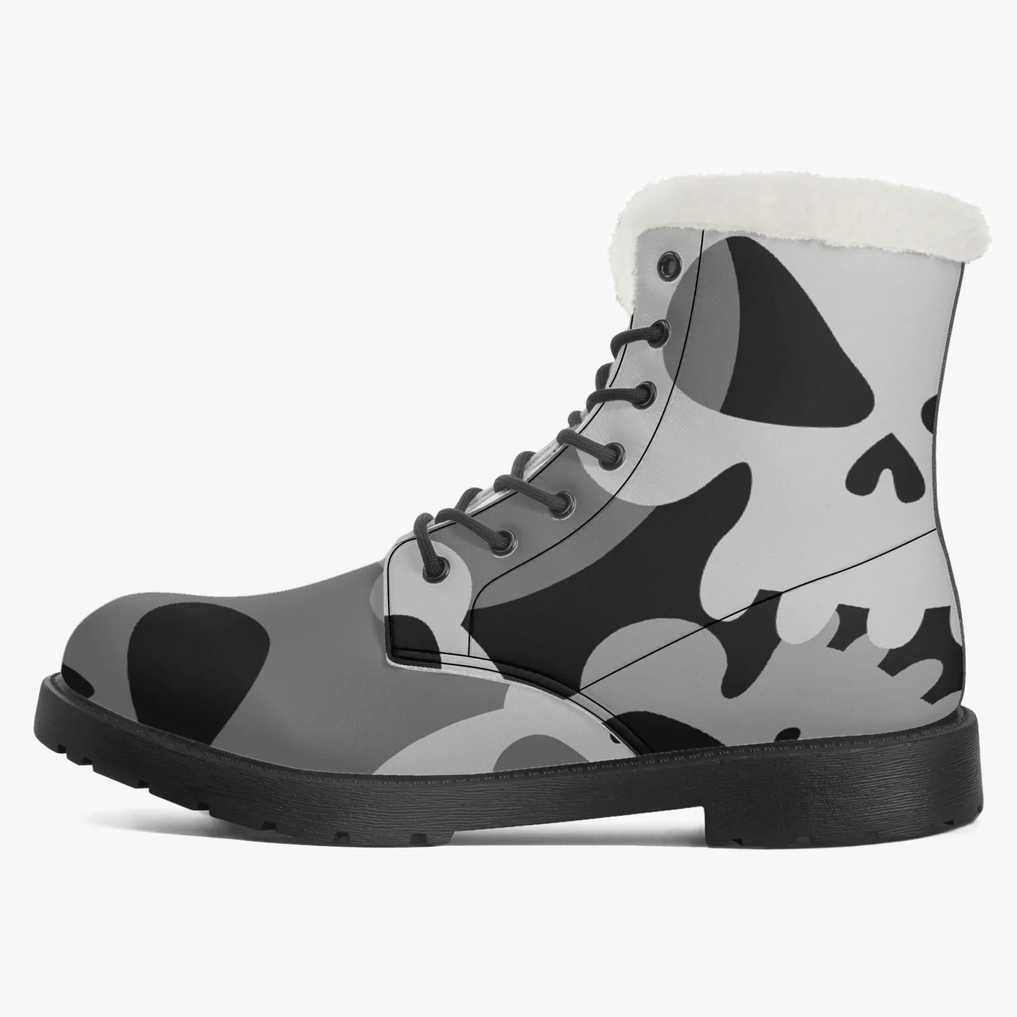 grey-skull-faux-fur-leder-boots-boots-jlr-design-4 - JLR Design