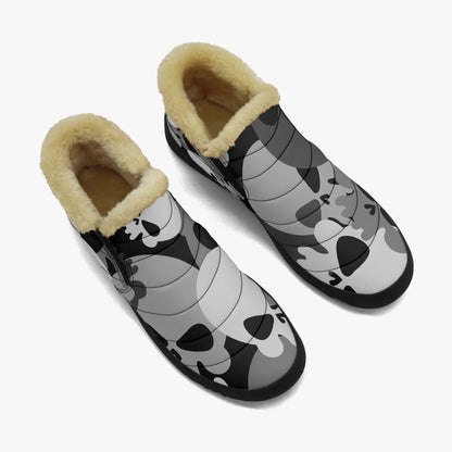 grey-skull-faux-fur-slipper-slipper-jlr-design-2 - JLR Design
