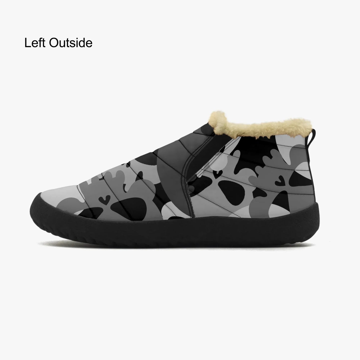 grey-skull-faux-fur-slipper-slipper-jlr-design-4 - JLR Design