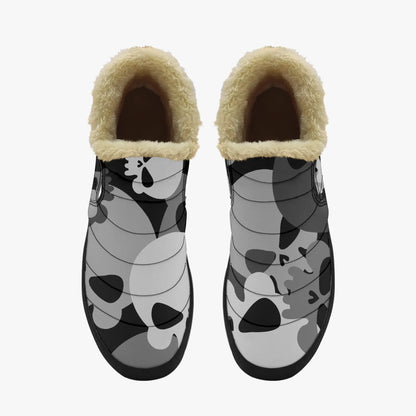 grey-skull-faux-fur-slipper-slipper-jlr-design-5 - JLR Design