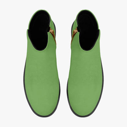 grune-elegante-reissverschluss-stiefeletten-stiefeletten-jlr-design-7 - JLR Design