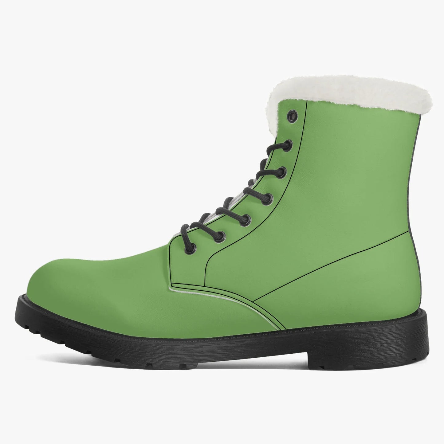 grune-faux-fur-leder-boots-boots-jlr-design-4 - JLR Design