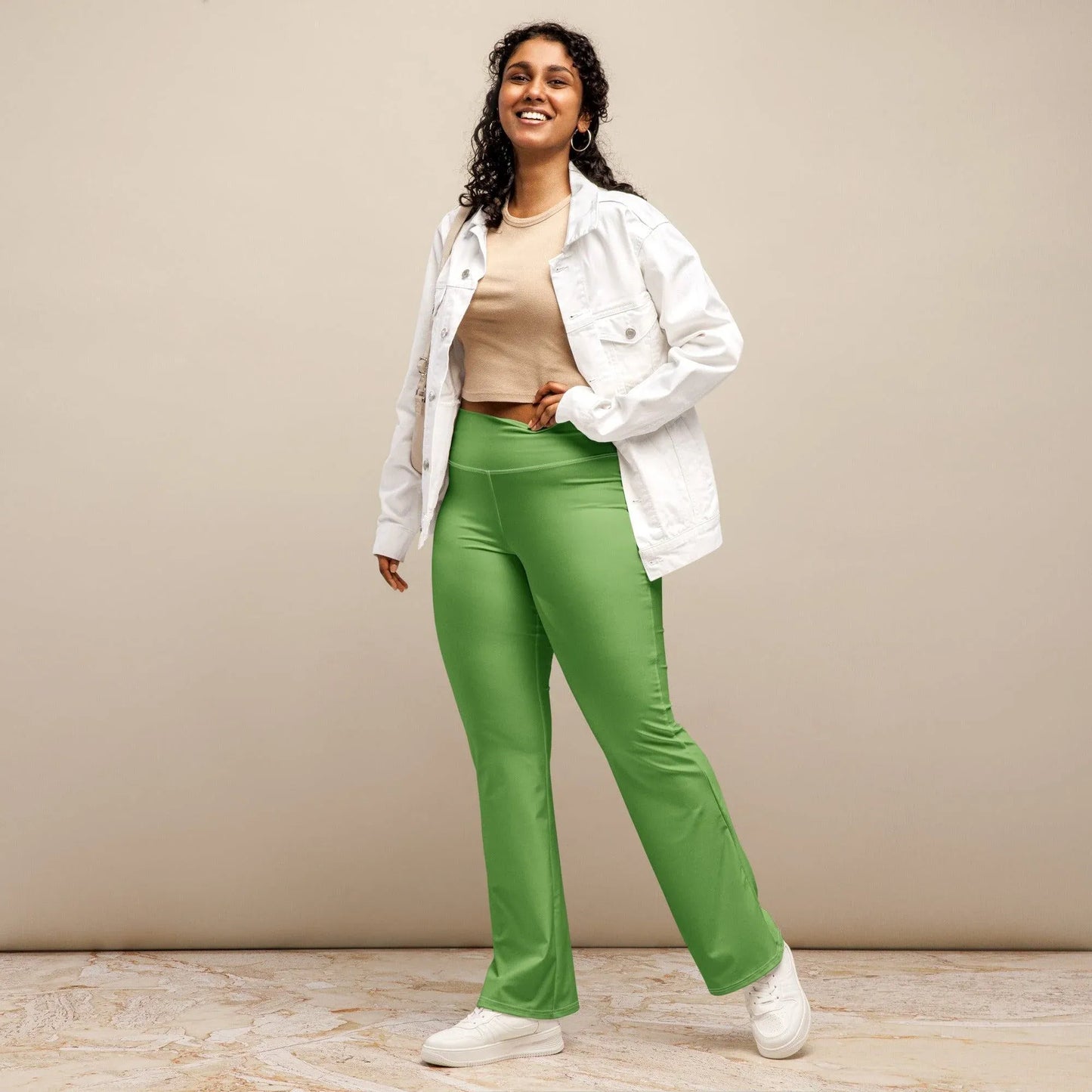grune-high-waist-flare-leggings-flare-leggings-jlr-design-2 - JLR Design