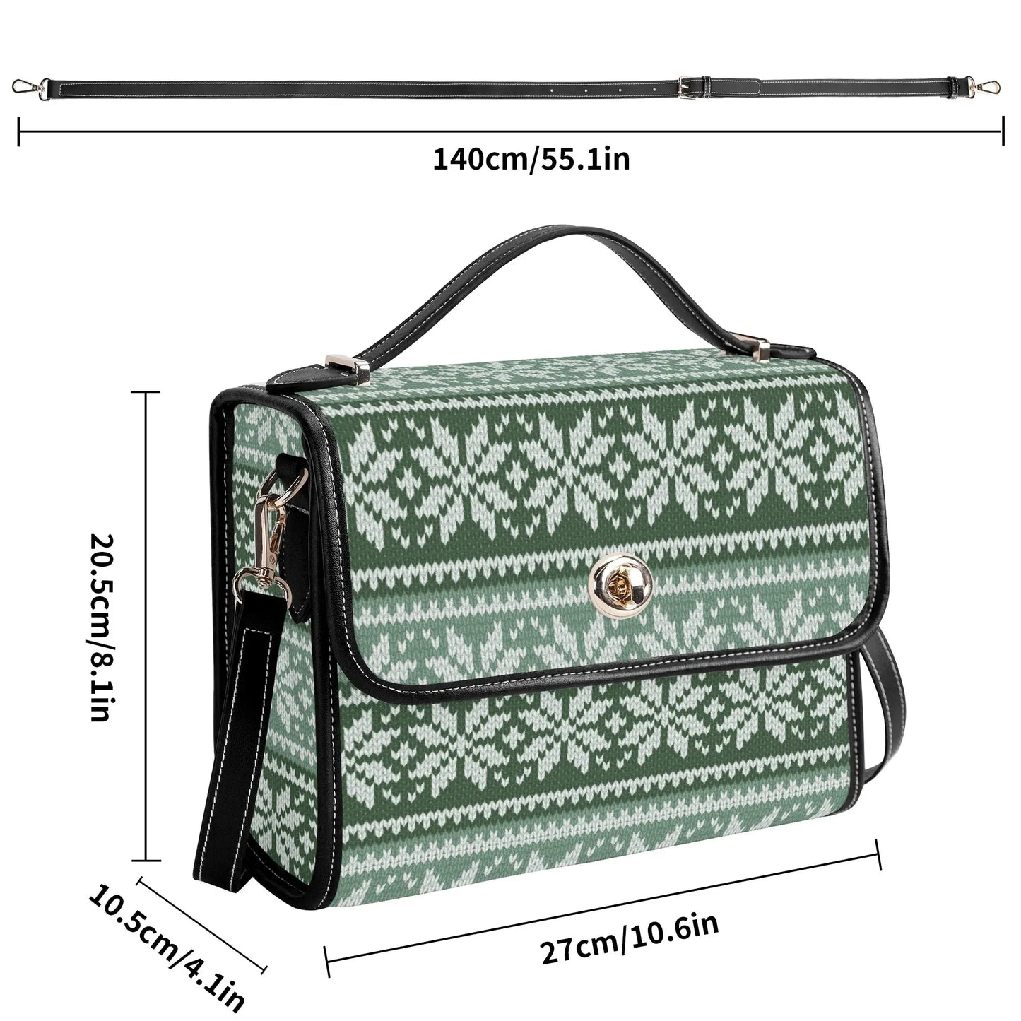 grune-schneeflocke-satchel-bag-umhangetasche-umhangetasche-jlr-design-8 - JLR Design