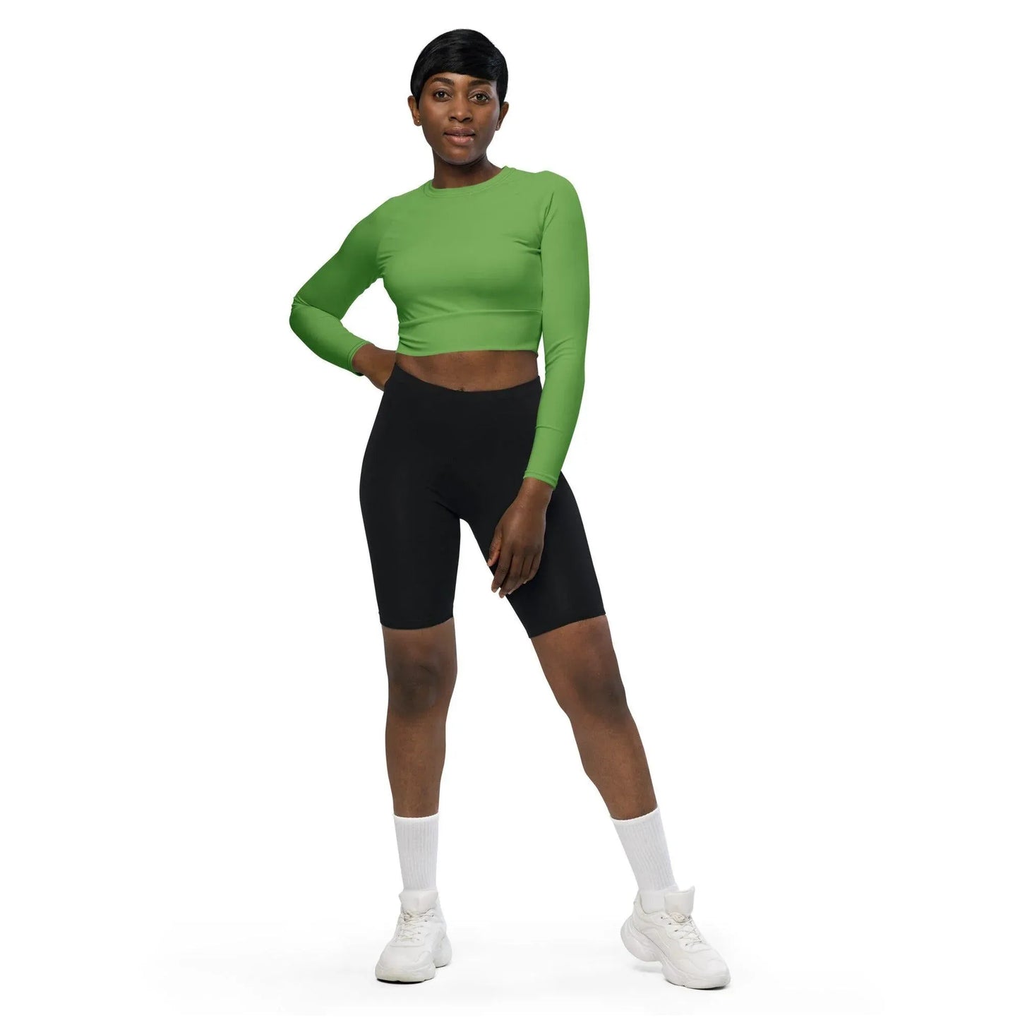 grunes-long-sleeve-damen-crop-top-long-sleeve-crop-top-jlr-design-1 - JLR Design