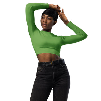 grunes-long-sleeve-damen-crop-top-long-sleeve-crop-top-jlr-design-2 - JLR Design