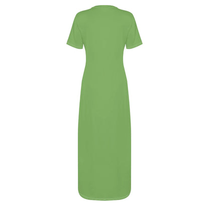 grunes-short-sleeve-long-dress-long-dress-jlr-design-4 - JLR Design