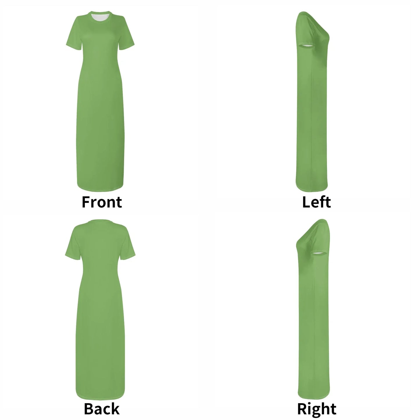 grunes-short-sleeve-long-dress-long-dress-jlr-design-7 - JLR Design