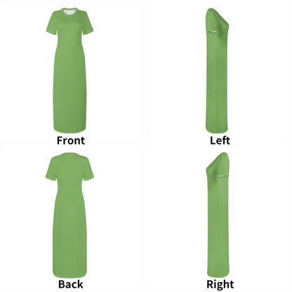 grunes-short-sleeve-long-dress-long-dress-jlr-design-7 - JLR Design