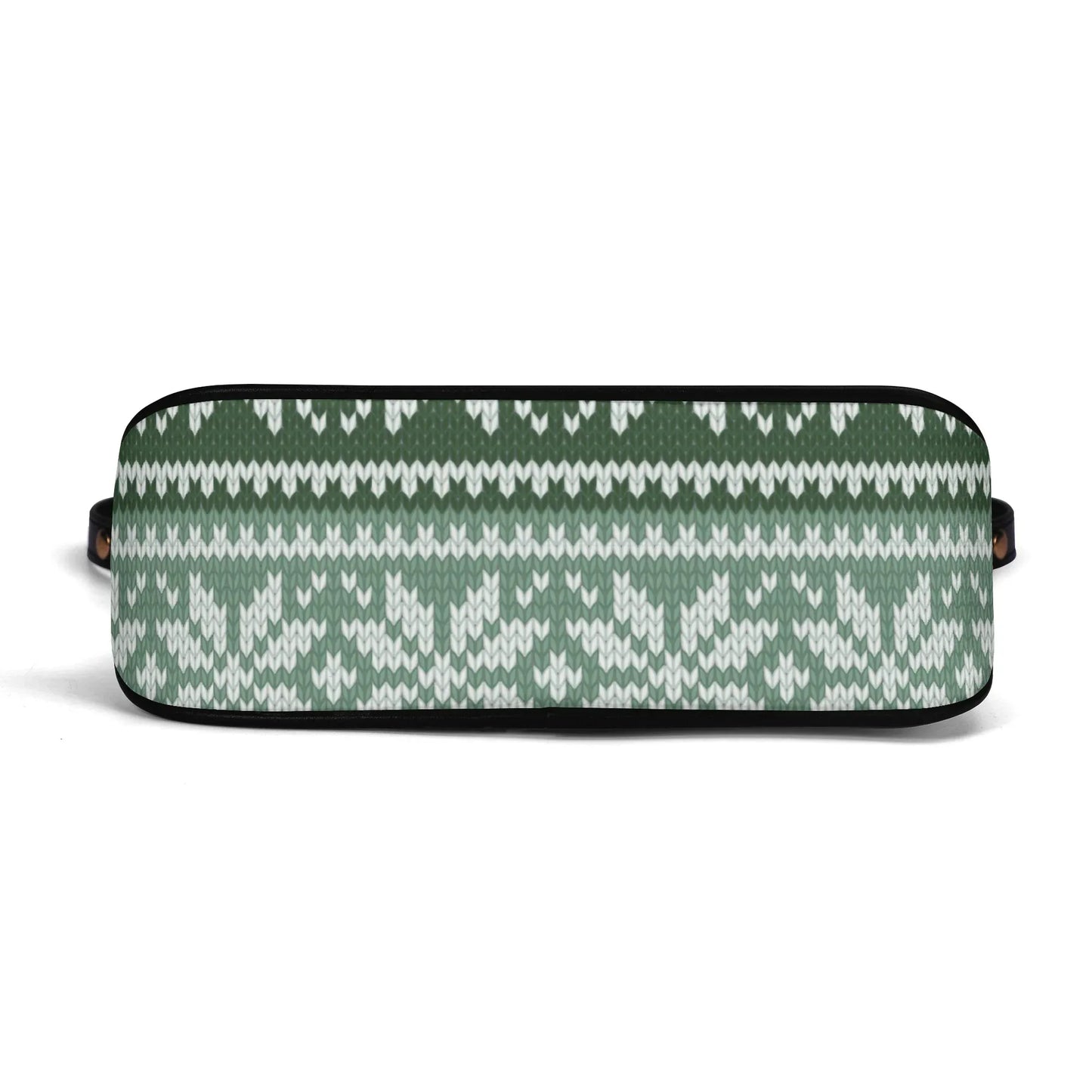 grunes-strickmuster-mit-schneeflocken-elegante-umhangetasche-mit-kette-umhangetasche-jlr-design-3 - JLR Design
