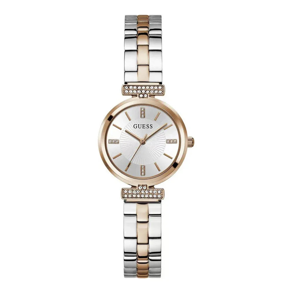 guess-damenuhr-array-gw0762l4-silber-and-rosegold-markenuhren-jlr-design-1 - JLR Design