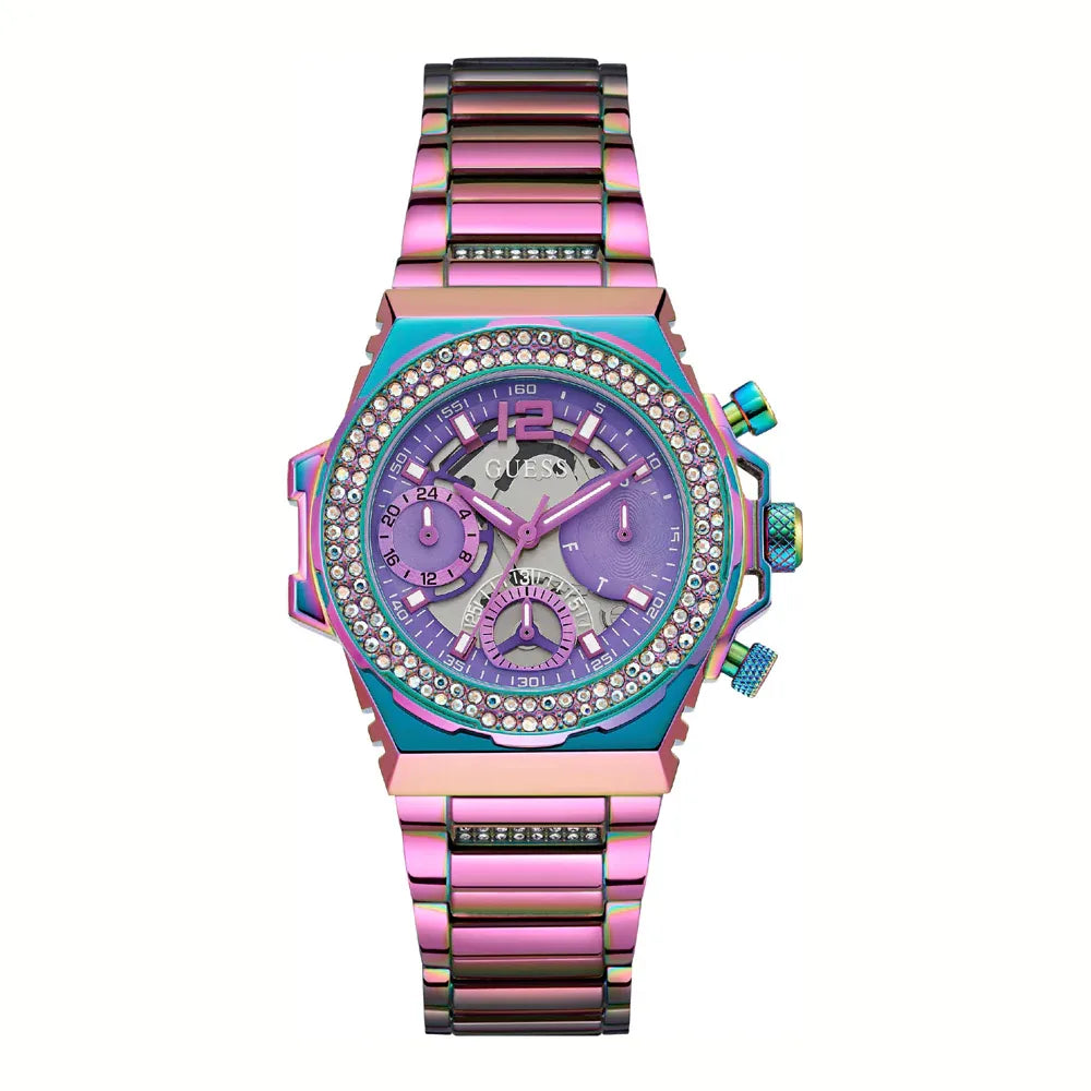 guess-damenuhr-fusion-gw0552l4-or-pinkes-zifferblatt-and-edelstahl-markenuhren-jlr-design-1 - JLR Design