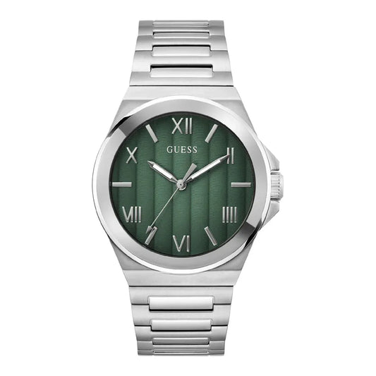 guess-herrenuhr-mit-grunem-zifferblatt-or-edelstahl-and-quarz-markenuhren-jlr-design-1 - JLR Design