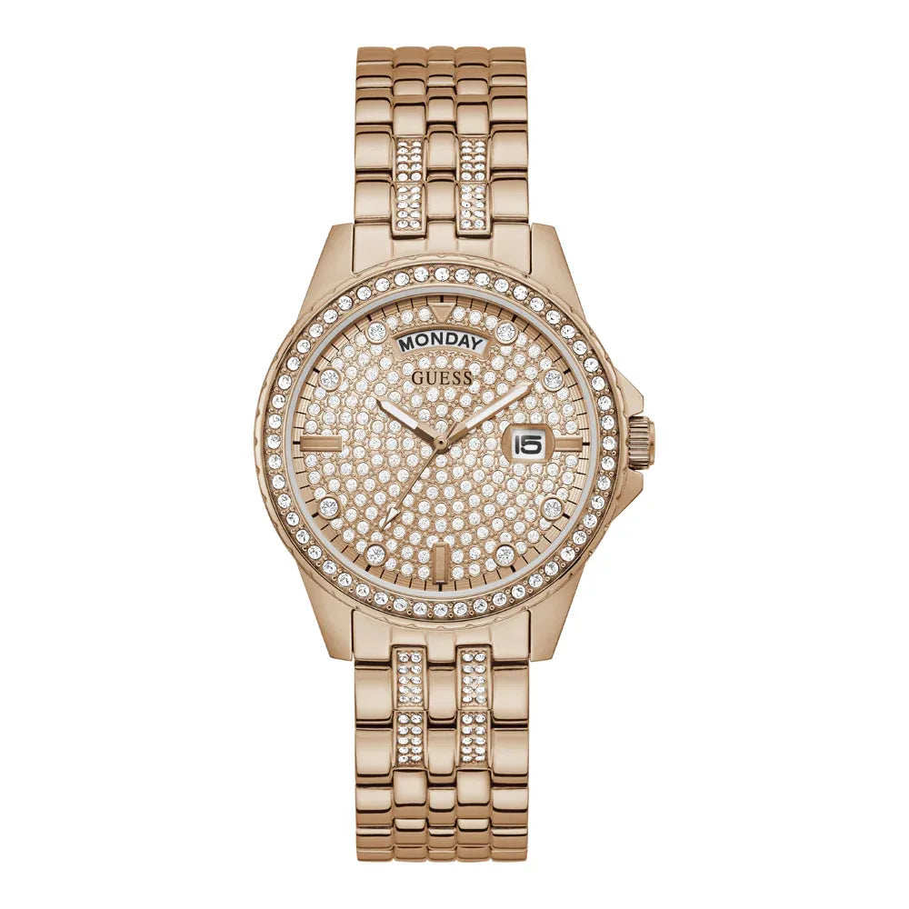 guess-lady-comet-rosegold-damenuhr-mit-steinbesatz-markenuhren-jlr-design-1 - JLR Design