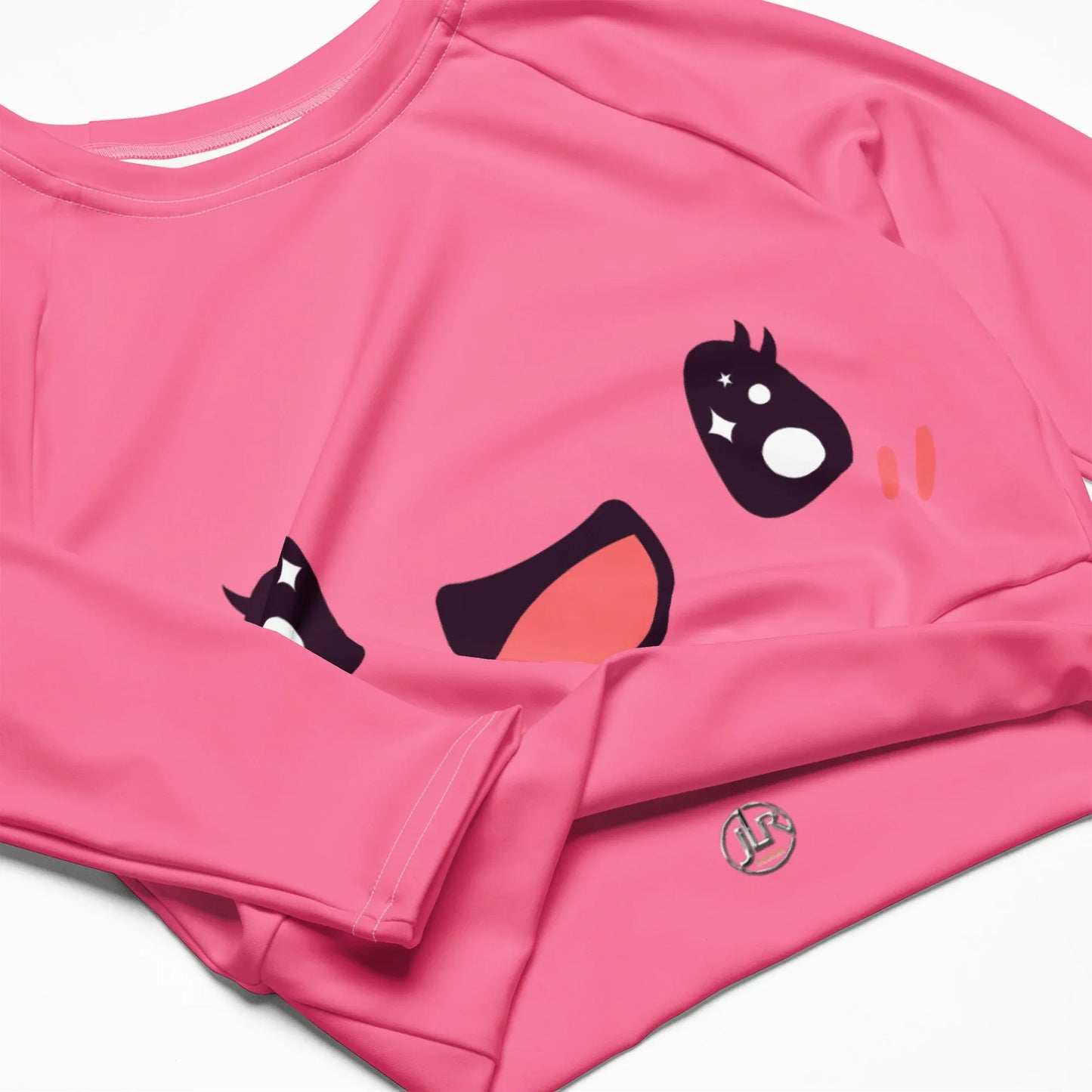 happy-kawaii-long-sleeve-crop-top-long-sleeve-crop-top-jlr-design-6 - JLR Design