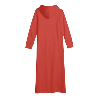 harley-davidson-red-damen-maxi-hoodiekleid-knochellanges-kapuzenkleid-aus-weich-angerautem-fleece-hoodiekleid-jlr-design-5 - JLR Design