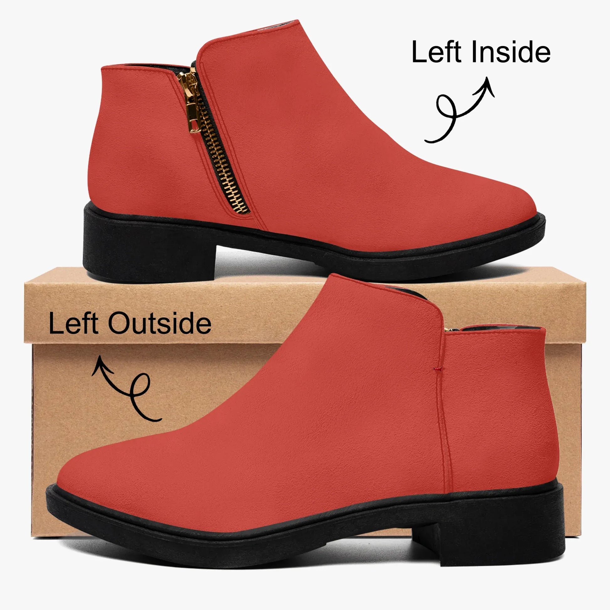 harley-davidson-red-elegante-reissverschluss-stiefeletten-stiefeletten-jlr-design-4 - JLR Design
