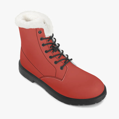 harley-davidson-red-faux-fur-leder-boots-boots-jlr-design-7 - JLR Design