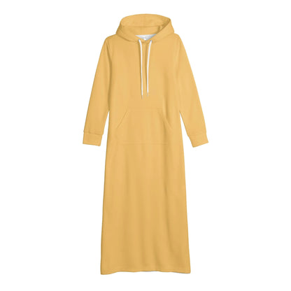harvest-gold-damen-maxi-hoodiekleid-knochellanges-kapuzenkleid-aus-weich-angerautem-fleece-hoodiekleid-jlr-design-4 - JLR Design