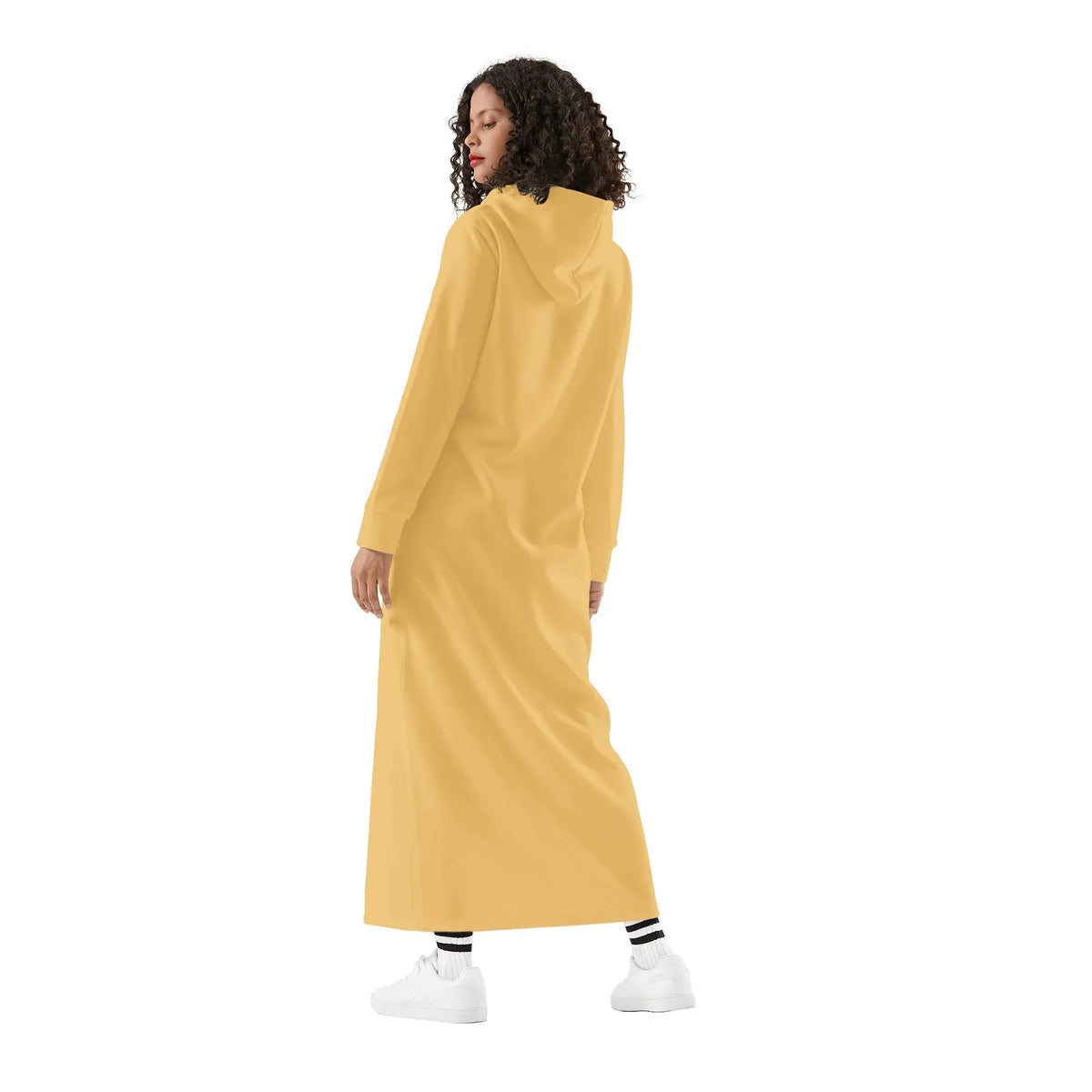 harvest-gold-damen-maxi-hoodiekleid-knochellanges-kapuzenkleid-aus-weich-angerautem-fleece-hoodiekleid-jlr-design-jlr-design-de-2 - JLR Design