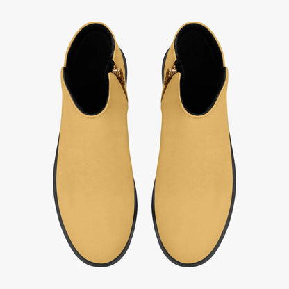 harvest-gold-elegante-reissverschluss-stiefeletten-stiefeletten-jlr-design-7 - JLR Design