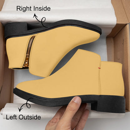 harvest-gold-elegante-reissverschluss-stiefeletten-stiefeletten-jlr-design-8 - JLR Design