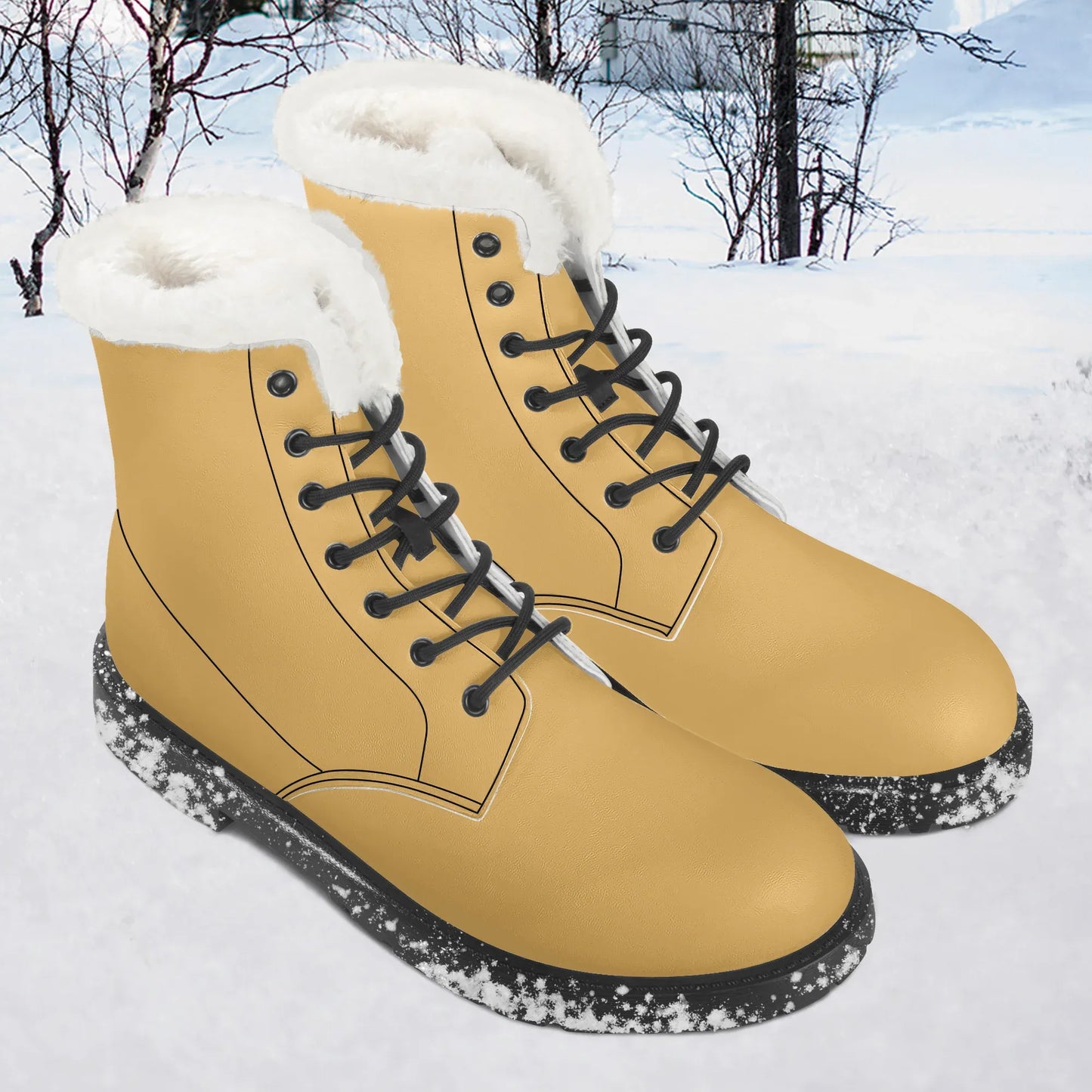 harvest-gold-faux-fur-leder-boots-boots-jlr-design-1 - JLR Design