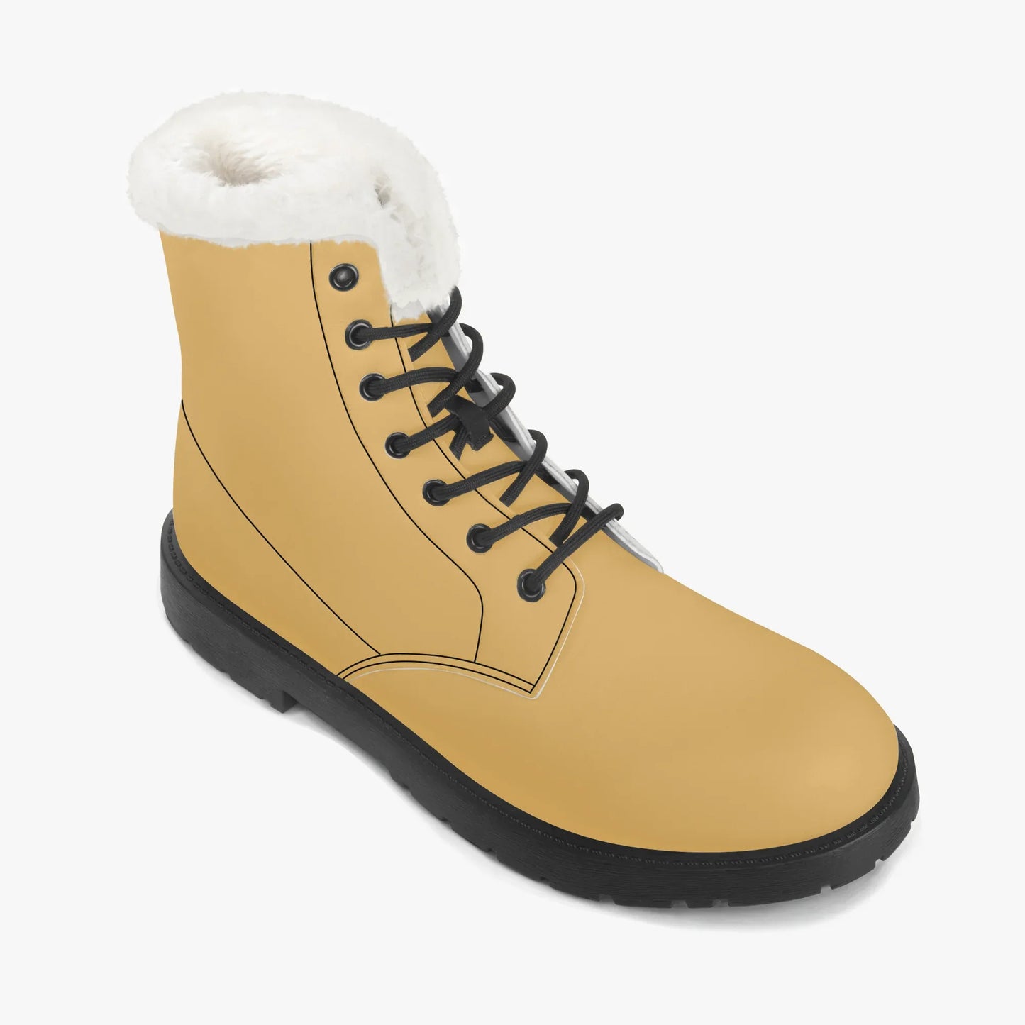 harvest-gold-faux-fur-leder-boots-boots-jlr-design-7 - JLR Design