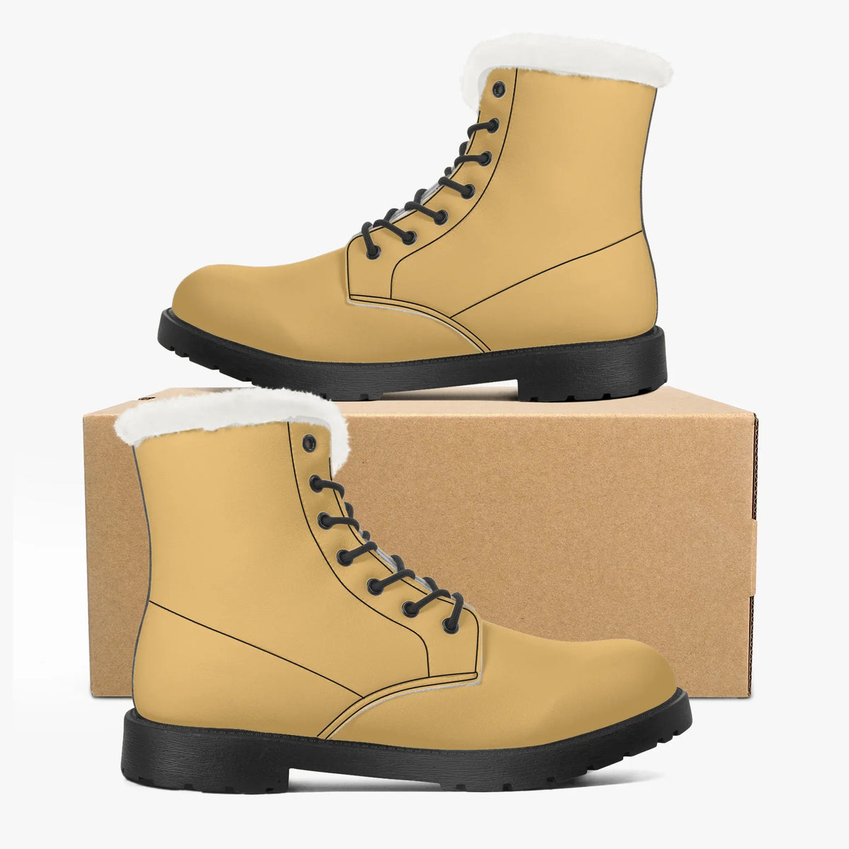 harvest-gold-faux-fur-leder-boots-boots-jlr-design-jlr-design-de-5 - JLR Design