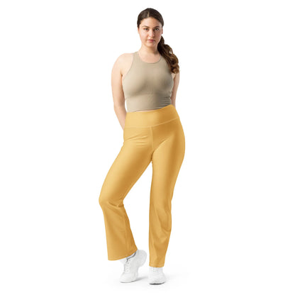 harvest-gold-high-waist-flare-leggings-flare-leggings-jlr-design-1 - JLR Design