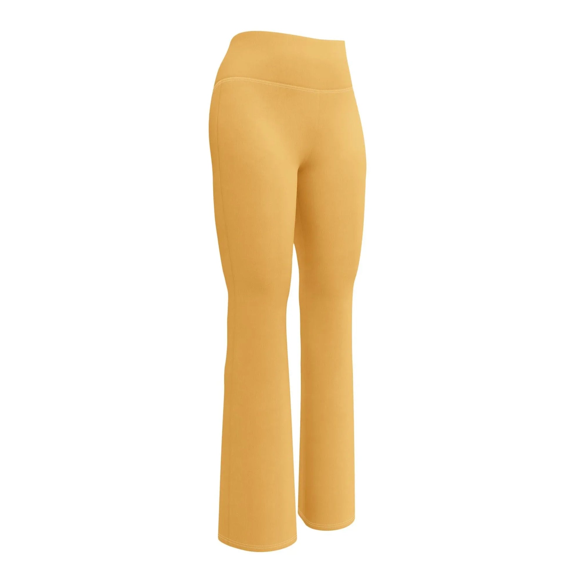 harvest-gold-high-waist-flare-leggings-flare-leggings-jlr-design-10 - JLR Design