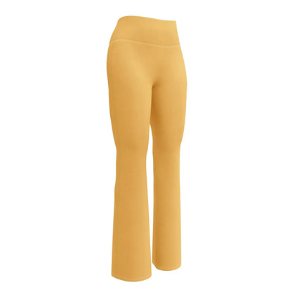 harvest-gold-high-waist-flare-leggings-flare-leggings-jlr-design-10 - JLR Design