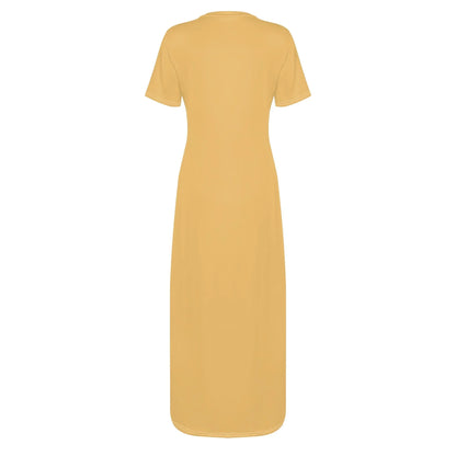 harvest-gold-short-sleeve-long-dress-long-dress-jlr-design-4 - JLR Design