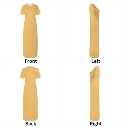 harvest-gold-short-sleeve-long-dress-long-dress-jlr-design-7 - JLR Design
