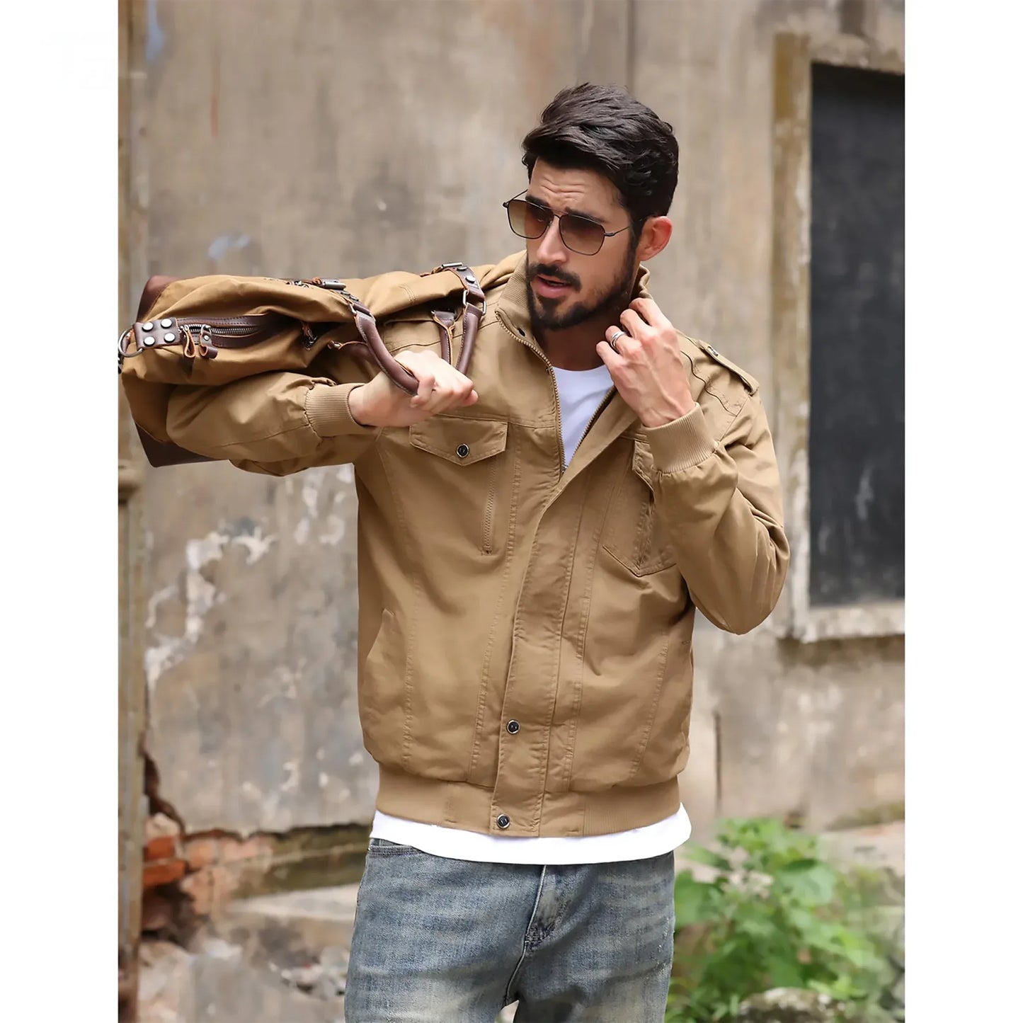 herren-bomberjacke-aus-baumwolle-leichte-ubergangsjacke-im-safari-stil-mit-cargo-taschen-bomberjacke-jlr-design-3 - JLR Design