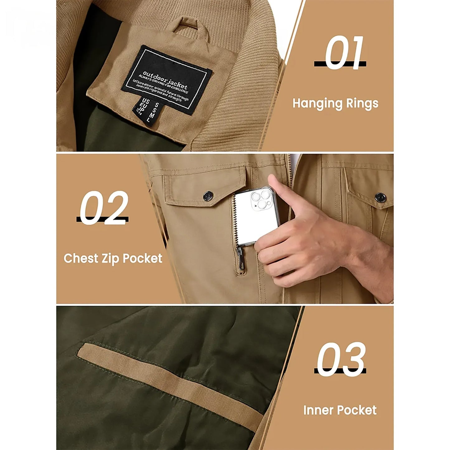 herren-bomberjacke-aus-baumwolle-leichte-ubergangsjacke-im-safari-stil-mit-cargo-taschen-bomberjacke-jlr-design-6 - JLR Design
