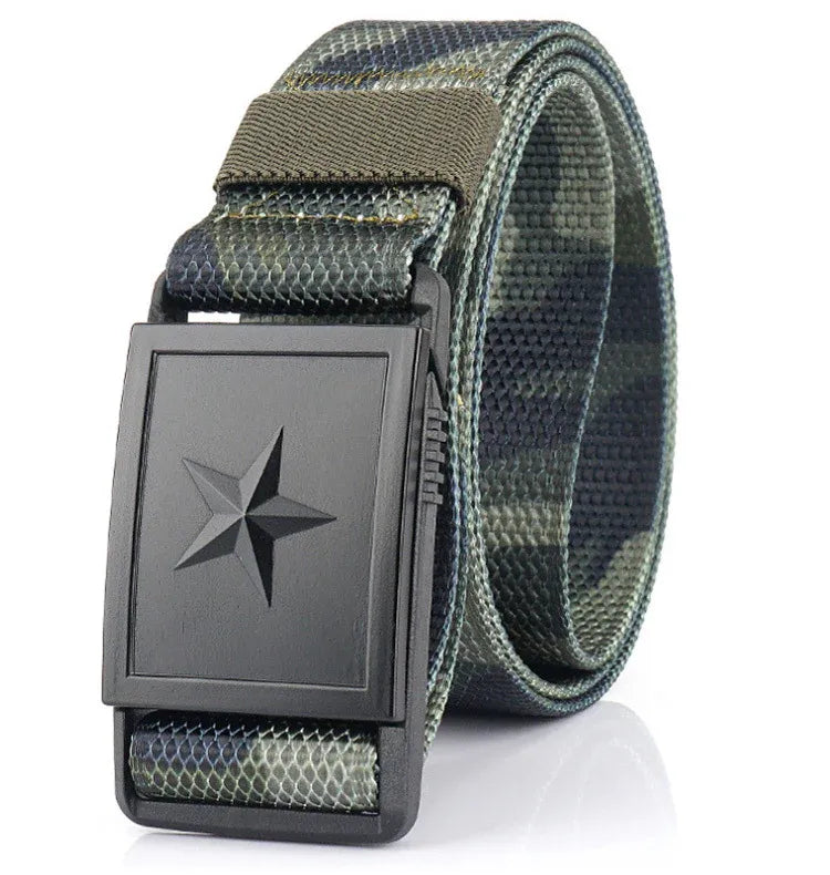 herren-canvas-gurtel-mit-magnetverschluss-robuster-stoffgurtel-mit-stern-design-gurtel-jlr-design-5 - JLR Design