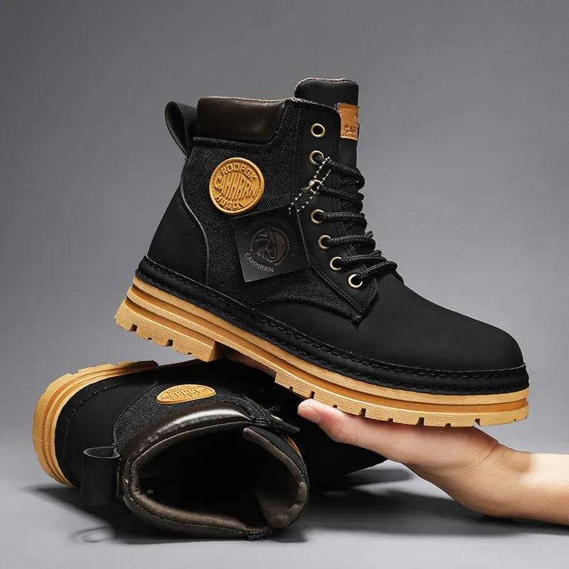 herren-stiefel-aus-echtleder-robuste-chelsea-boots-mit-schnurung-and-rutschfester-gummisohle-stiefel-jlr-design-3 - JLR Design