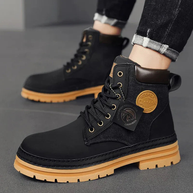herren-stiefel-aus-echtleder-robuste-chelsea-boots-mit-schnurung-and-rutschfester-gummisohle-stiefel-jlr-design-4 - JLR Design