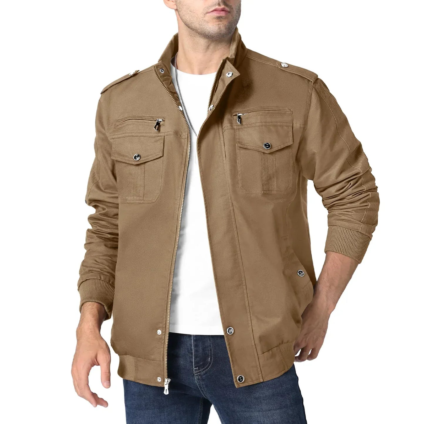 herren-vintage-bomberjacke-mit-stehkragen-stylische-ubergangsjacke-mit-7-taschen-bomberjacke-jlr-design-17 - JLR Design