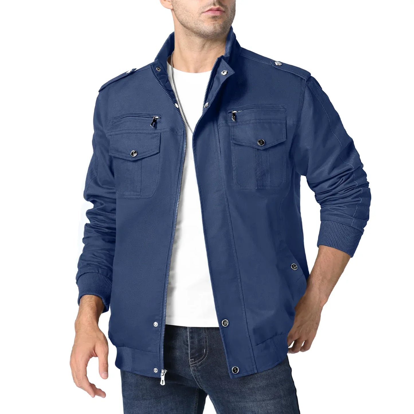 herren-vintage-bomberjacke-mit-stehkragen-stylische-ubergangsjacke-mit-7-taschen-bomberjacke-jlr-design-19 - JLR Design