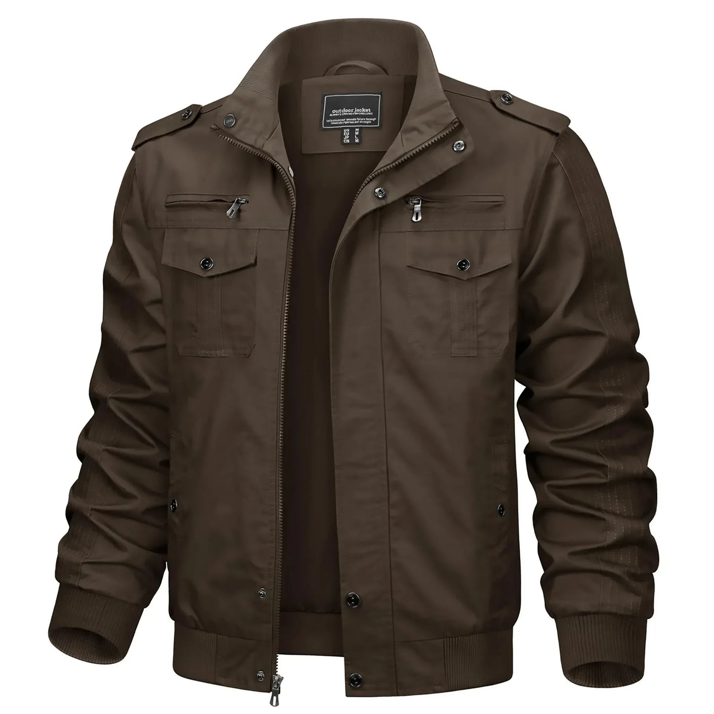 herren-vintage-bomberjacke-mit-stehkragen-stylische-ubergangsjacke-mit-7-taschen-bomberjacke-jlr-design-2 - JLR Design