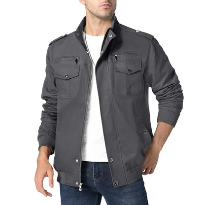 herren-vintage-bomberjacke-mit-stehkragen-stylische-ubergangsjacke-mit-7-taschen-bomberjacke-jlr-design-21 - JLR Design