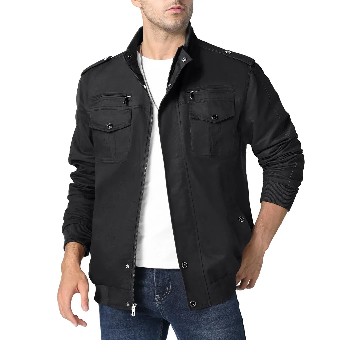 herren-vintage-bomberjacke-mit-stehkragen-stylische-ubergangsjacke-mit-7-taschen-bomberjacke-jlr-design-22 - JLR Design