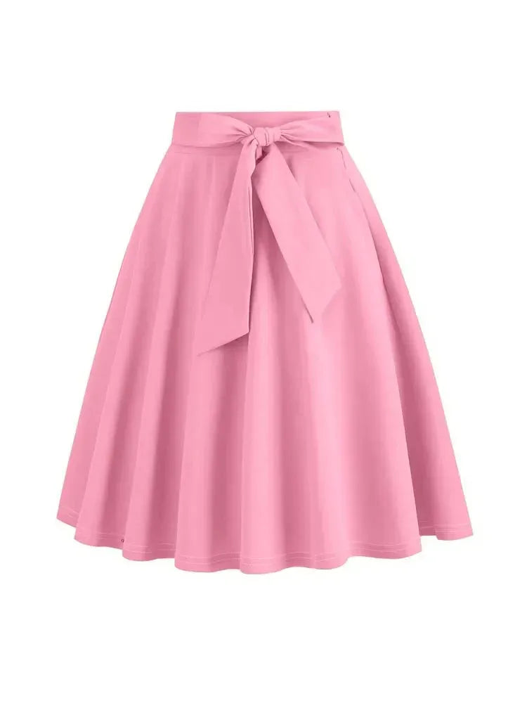 high-waist-bikini-skirt-or-eleganter-midi-rock-in-a-linie-mit-schleife-or-weicher-strickstoff-and-figurformende-passform-midi-rock-jlr-design-10 - JLR Design
