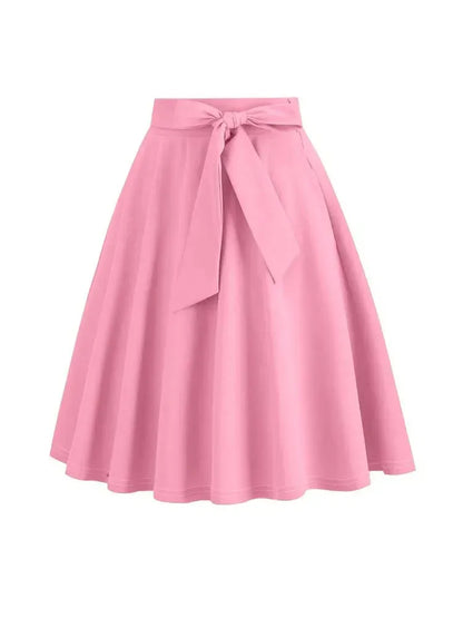 high-waist-bikini-skirt-or-eleganter-midi-rock-in-a-linie-mit-schleife-or-weicher-strickstoff-and-figurformende-passform-midi-rock-jlr-design-10 - JLR Design