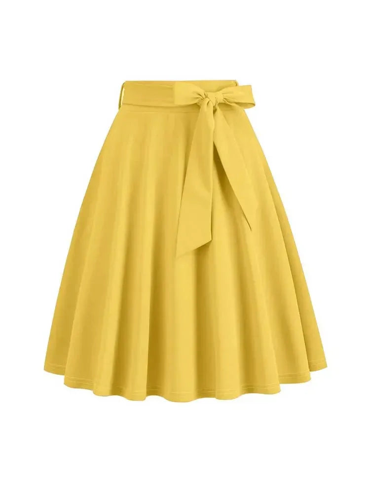 high-waist-bikini-skirt-or-eleganter-midi-rock-in-a-linie-mit-schleife-or-weicher-strickstoff-and-figurformende-passform-midi-rock-jlr-design-3 - JLR Design