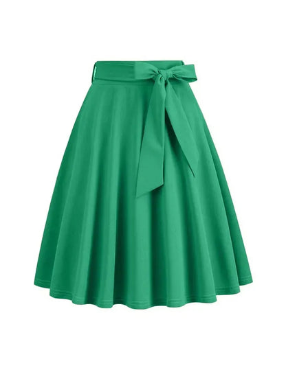 high-waist-bikini-skirt-or-eleganter-midi-rock-in-a-linie-mit-schleife-or-weicher-strickstoff-and-figurformende-passform-midi-rock-jlr-design-6 - JLR Design
